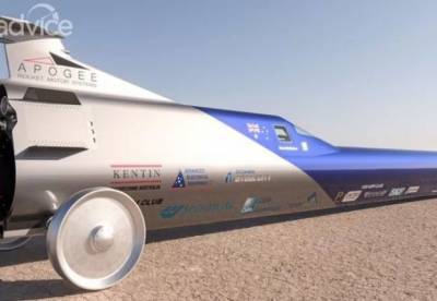 В Австралии создали уникальный ракетомобиль (фото, видео)