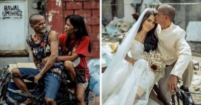 Бездомной паре устроили свадьбу-сюрприз после 24 лет совместной жизни (27 фото)