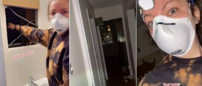 Американка случайно нашла у себя в ванной вход в тайную квартиру: видео стало вирусным