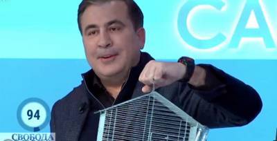 Саакашвили принес клетку с крысой на эфир Свобода слова и назвал ее коррупцией, видео - ТЕЛЕГРАФ