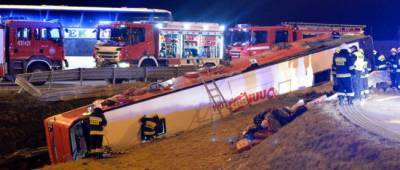 ДТП автобуса в Польше: погибли 6 украинцев, еще 15 травмированы