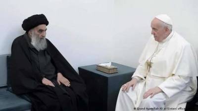 Папа Римский встретился с духовным лидером шиитов аятоллой Али Систани