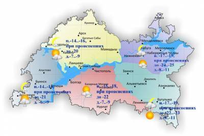 В Татарстане ночью ожидается похолодание до -25