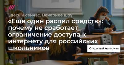 «Еще один распил средств»: почему не сработает ограничение доступа к интернету для российских школьников