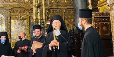 Пообещал приехать в Украину. Делегация «слуг народа» встретилась с патриархом Варфоломеем