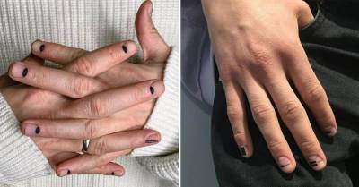 Слизала идею для маникюра, рассматривая ногти мужчины в годах