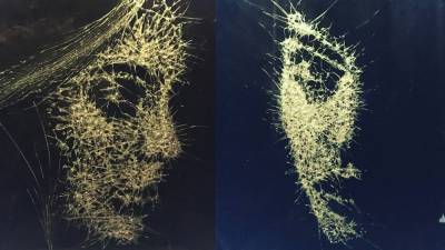 Художник создает необычные портреты, разбивая стекло – удивительные фото, видео