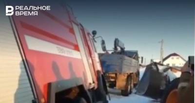 В Куюках пожарная машина не смогла проехать на вызов из-за узкой дороги