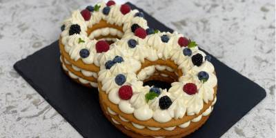 Торт Цифра. Простой праздничный десерт от Лизы Глинской на 8 марта или день рождения