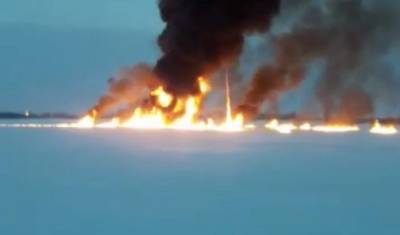 В Ханты-Мансийском автономном округе произошел пожар на реке Обь