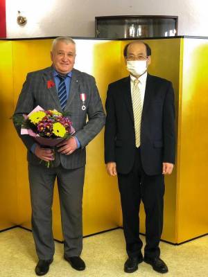 Президенту сахалинской федерации дзюдо и самбо вручили орден Японии