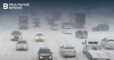 МЧС предупределило татарстанцев о метели и снежных заносах на дорогах