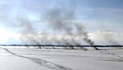 Возгорание на реке Обь после аварии на трубопроводе ликвидировано