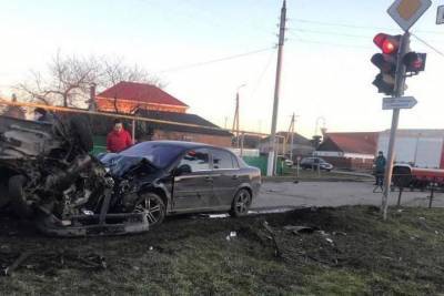 Авария с участием пьяного полицейского на Кубани попала на видео