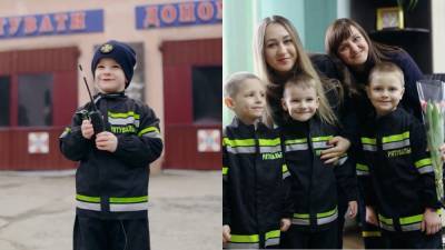 Маленькие "спасатели" поздравили женщин на Ровненщине с праздником: трогательное видео