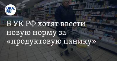 В УК РФ хотят ввести новую норму за «продуктовую панику»