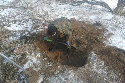 Смоленские поисковики нашли останки бойца Красной Армии