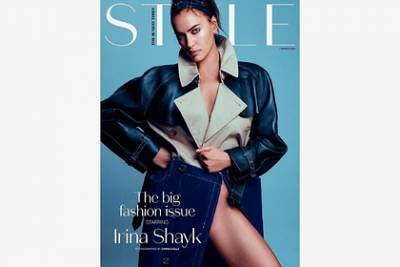 Ирина Шейк снялась в тренче на голое тело для обложки модного журнала