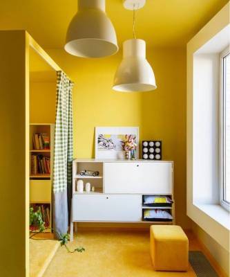 Желтый цвет в детской комнате: 20 ярких примеров