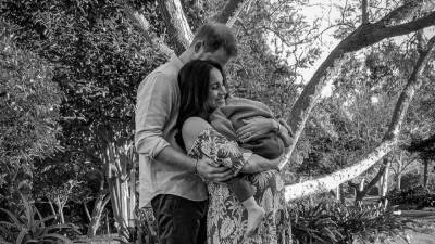 Новое фото беременной Меган Маркл, принца Гарри и их сына Арчи