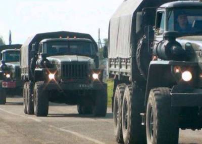 Из Горловки в сторону Донецка проследовала колонна террористов «ДНР»