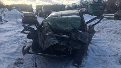 В ДТП с грузовиком в Удмуртии погиб один человек еще двое получили травмы (ФОТО)