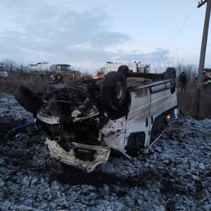 В ДТП в Харьковской области попал автобус с пассажирами: есть погибший. Фото - reporter-ua.com - Киев - с. Каменка - Харьковская обл. - Харьков