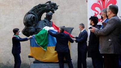 Во Флоренции открыли памятник Тарасу Шевченко: его подарил Киев