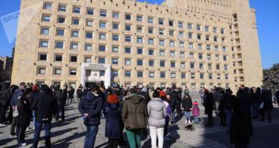 Акция в центре Тбилиси - участники требовали отставки премьера