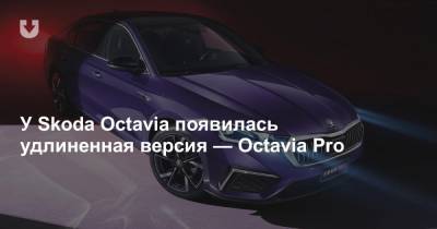 У Skoda Octavia появилась удлиненная версия — Octavia Pro