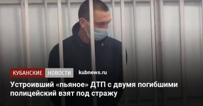 Устроивший «пьяное» ДТП с двумя погибшими полицейский взят под стражу