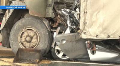 Раздавило грузовиками: очевидцы страшного ДТП под Уфой рассказали подробности