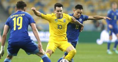 Сборная Украины сенсационно потеряла очки в матче отбора ЧМ-2022 с Казахстаном (видео)