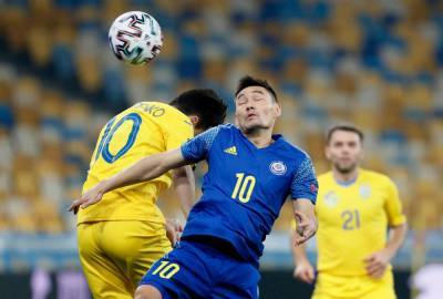Украина сенсационно сыграла вничью с Казахстаном в третьем матче отбора на ЧМ-2022: видео