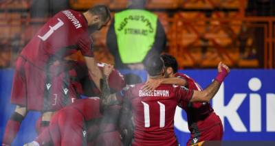 Сборная Армении по футболу единолично возглавила отборочную группу после поражения немцев