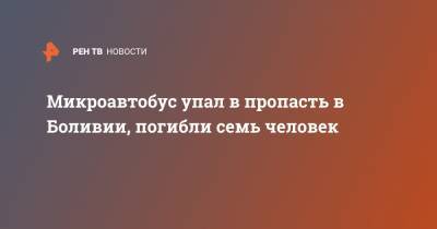 Микроавтобус упал в пропасть в Боливии, погибли семь человек