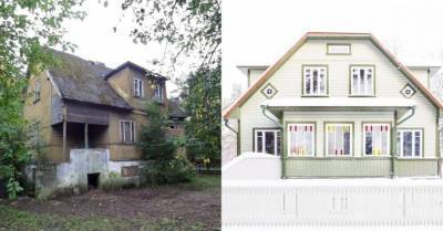 ФОТО. Как ветхий старый дом в одном из районов Таллина за два года преобразился в элегантный особняк