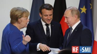 Путин, Меркель и Макрон обсудили здоровье Навального и конфликт в Донбассе