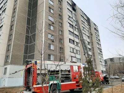 В Челябинске с утра горел балкон девятиэтажки, эвакуированы 15 жильцов
