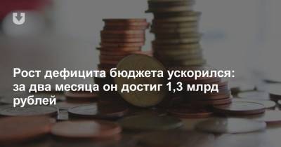 Рост дефицита бюджета ускорился: за два месяца он достиг 1,3 млрд рублей