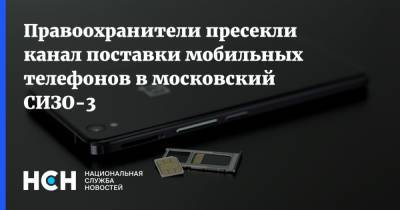 Правоохранители пресекли канал поставки мобильных телефонов в московский СИЗО-3