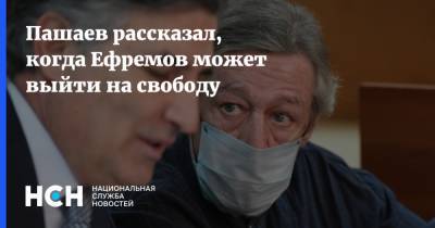 Пашаев рассказал, когда Ефремов может выйти на свободу