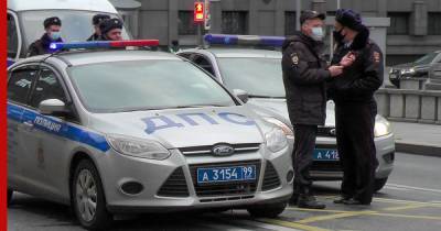 В центре Москвы блогер протаранил несколько автомобилей на встречке