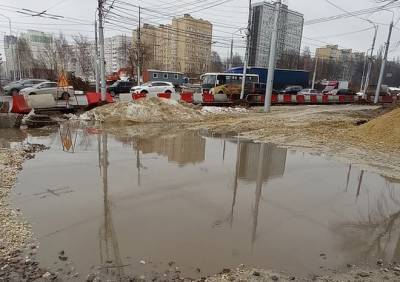 Жители Кального заявили, что «утопают в грязи» из-за строительства дороги