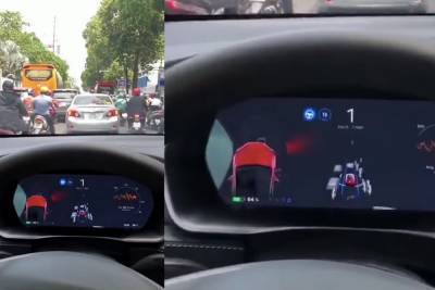 Tesla Autopilot упорно пытался справиться с сумасшедшим вьетнамским трафиком, но в итоге потерпел фиаско [Видео]