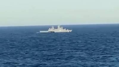 Опубликовано видео с иностранными кораблями и самолётом в зоне прокладки «Северного потока — 2»