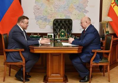 Губернатор Любимов провел встречу с депутатом Госдумы Красовым