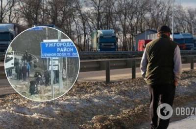 Массовая драка под Ужгородом: дальнобойщики устроили разборки в стиле 90-х. ВИДЕО