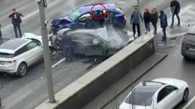 ДТП с пятью машинами на Садовом кольце в Москве спровоцировал блогер, снимавший скандальные видео