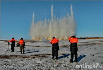 В Ленинградской области завершены ледовзрывные работы